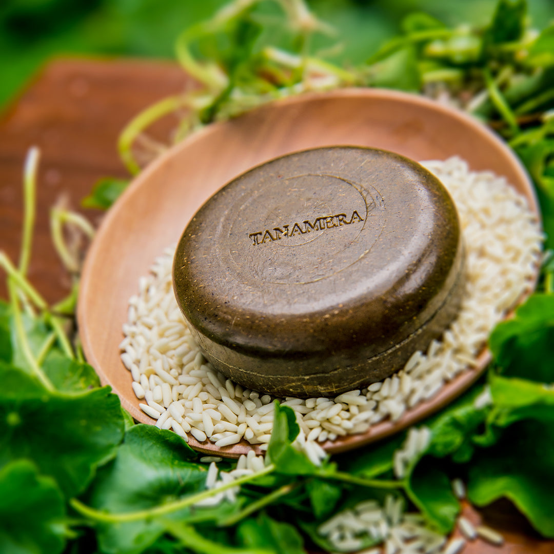 tanamera green body soap exfoliate skin