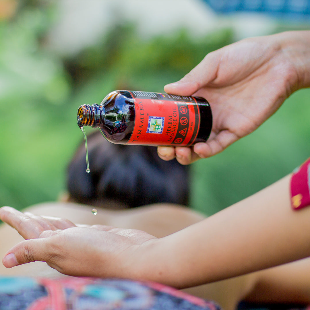 tanamera organic herbal massage oil application