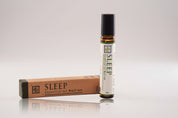 Tanamera Sleep essential oil roll-on with packaging on a white background